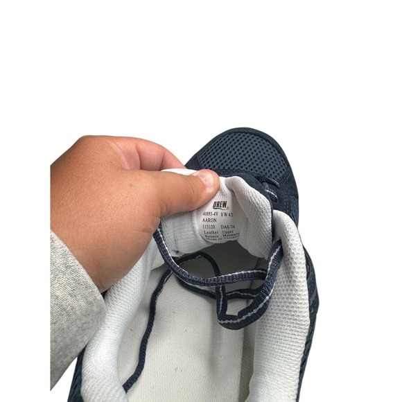 Drew Aaron Shoes Men's 8 Wide Navy Combo New Orthopedic - Picture 8 of 8